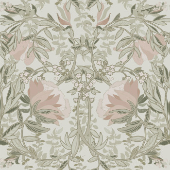 Art Nouveau non-woven floral wallpaper, 139418, Vintage Flowers, Esta Home