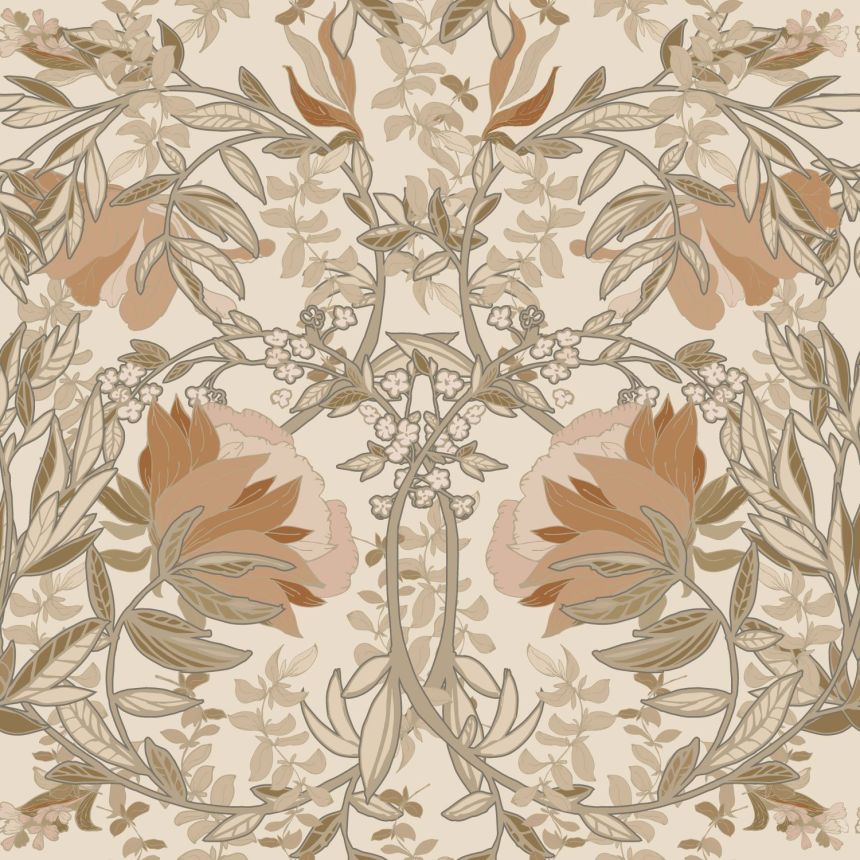 Art Nouveau non-woven floral wallpaper, 139459, Vintage Flowers, Esta Home