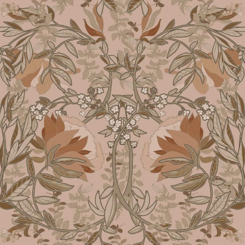 Art Nouveau non-woven floral wallpaper, 139460, Vintage Flowers, Esta Home