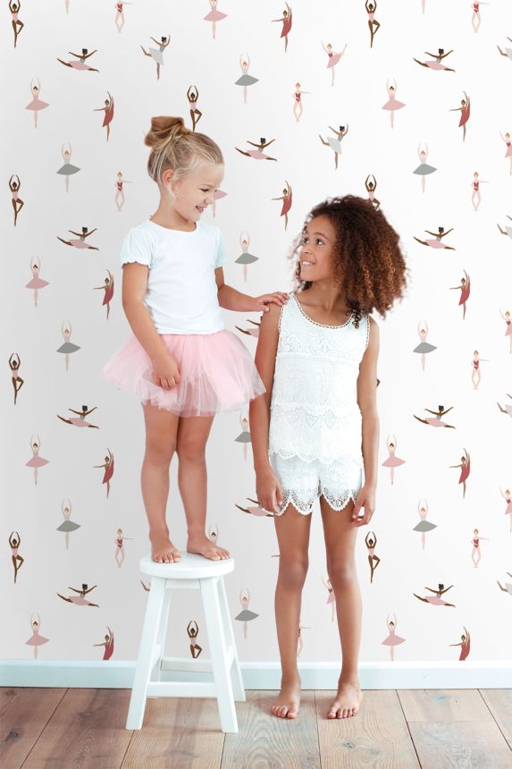 Children's non-woven wallpaper with ballerinas, 139535, To the Moon and Back, Esta Home
