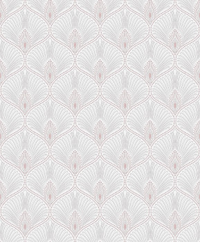 Cream-pink wallpaper, OTH205, Othello, Zoom by Masureel
