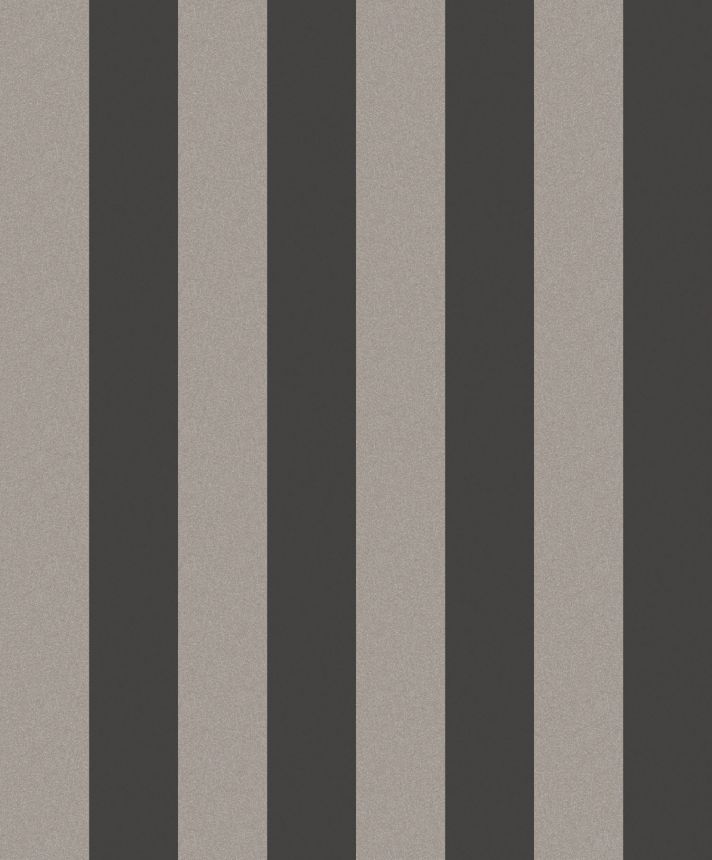 Black-silver striped wallpaper, OTH404, Othello, Zoom by Masureel