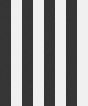 Black and white striped wallpaper, OTH410, Othello, Zoom by Masureel