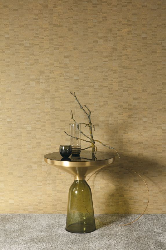 Gray-beige geometric wallpaper, SPI204, Spirit of Nature, Khroma by Masureel