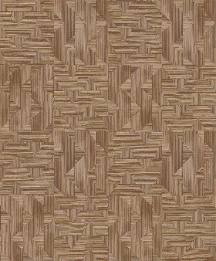 Brown-gold geometric wallpaper, SPI401, Spirit of Nature, Khroma by Masureel