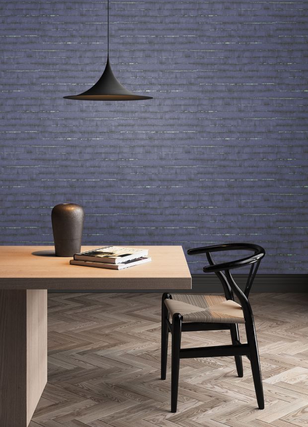Blue striped wallpaper, SPI505, Spirit of Nature, Khroma by Masureel
