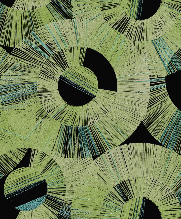 Green geometric wallpaper, SPI602, Spirit of Nature, Khroma by Masureel