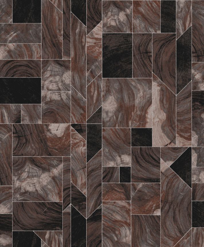 Marbled geometric wallpaper, SPI701, Spirit of Nature, Khroma by Masureel