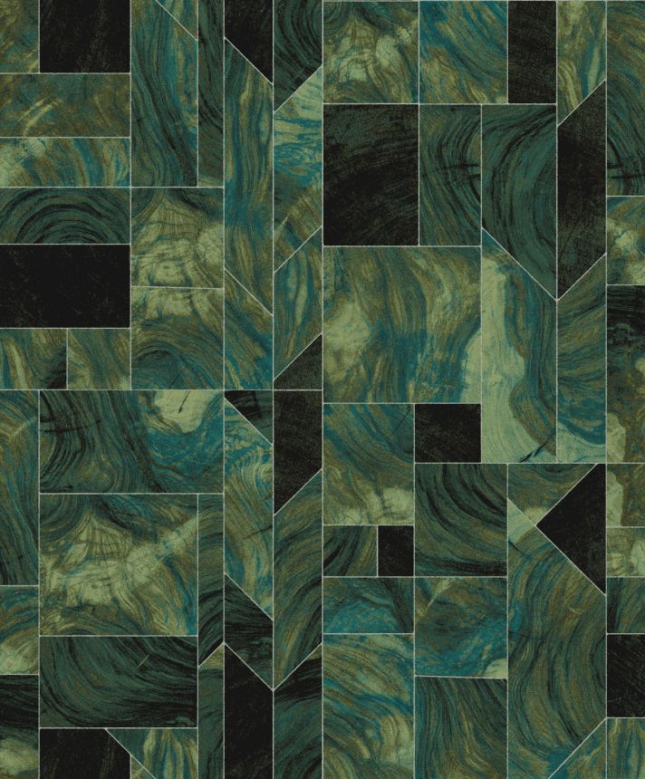 Marbled geometric wallpaper, SPI702, Spirit of Nature, Khroma by Masureel