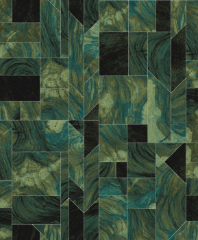 Marbled geometric wallpaper, SPI702, Spirit of Nature, Khroma by Masureel