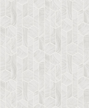 Gray-white wallpaper with geometric pattern, SUM102, Summer, Khroma by Masureel