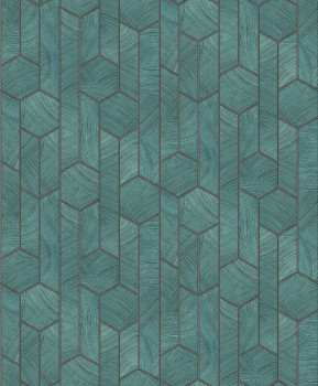 Green wallpaper with geometric pattern, SUM104, Summer, Khroma by Masureel