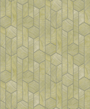 Non-woven wallpaper with geometric pattern, SUM105, Summer, Khroma by Masureel