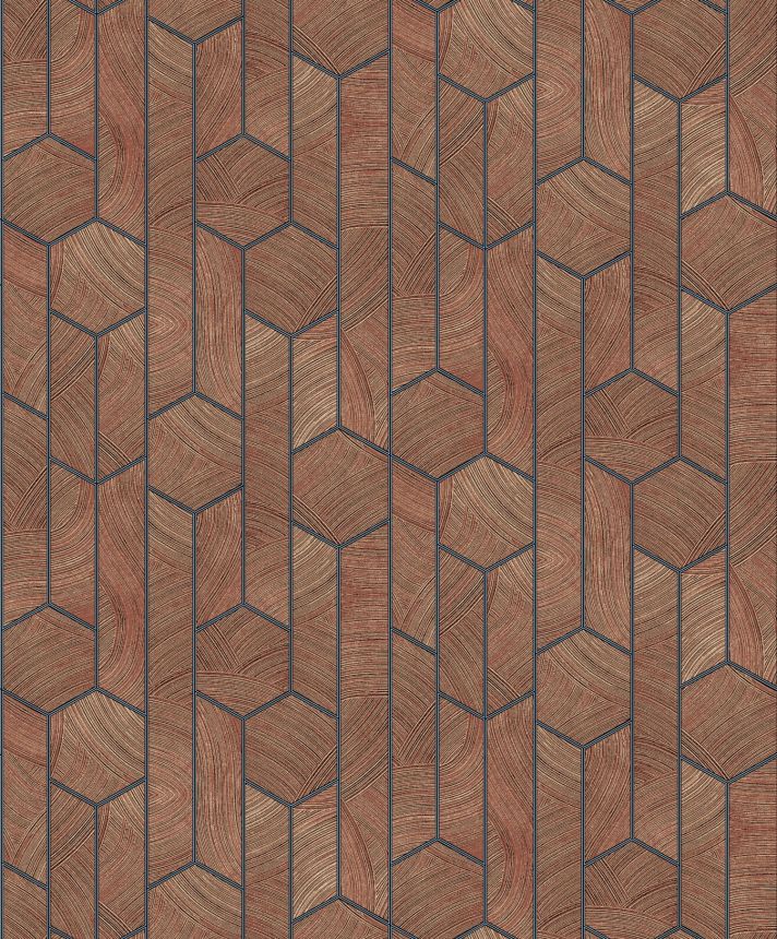 Brown wallpaper with geometric pattern, SUM106, Summer, Khroma by Masureel