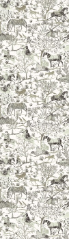 Non-woven picture wall mural, nature, horses, DGSUM1012, Summer, Khroma by Masureel