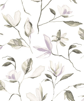 Non-woven floral wallpaper, ZEN005, Zen, Zoom by Masureel