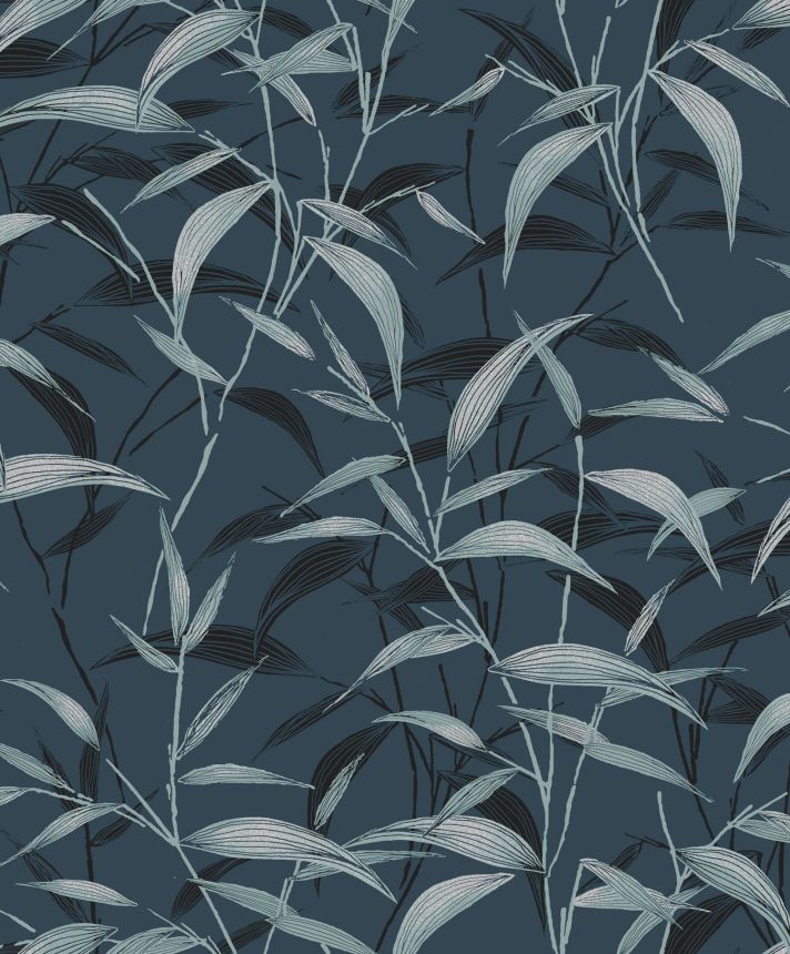 Blue wallpaper, bamboo, ZEN203, Zen, Zoom by Masureel