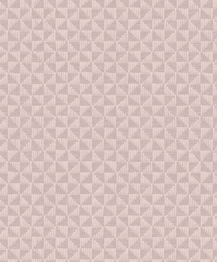 Old pink geometric wallpaper, ZEN308, Zen, Zoom by Masureel