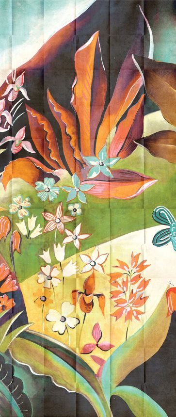 Wall mural, Flowers, leaves, DG3ELS1013, Wall Designs III, Khroma by Masureel
