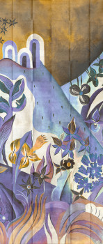 Wall mural, Flowers, leaves, DG3ELS1032, Wall Designs III, Khroma by Masureel