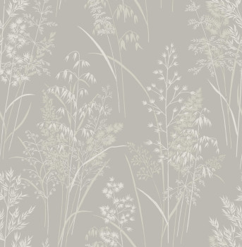 Gray-beige wallpaper, grasses, leaves,120206, Next
