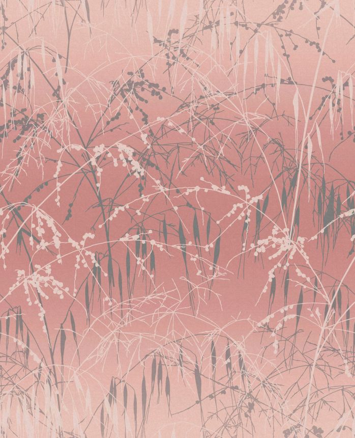 Pink wallpaper, meadow grass, 120370, Wiltshire Meadow, Clarissa Hulse