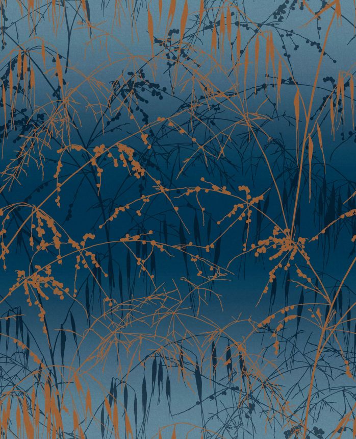 Blue wallpaper, grasses, 120380, Wiltshire Meadow, Clarissa Hulse