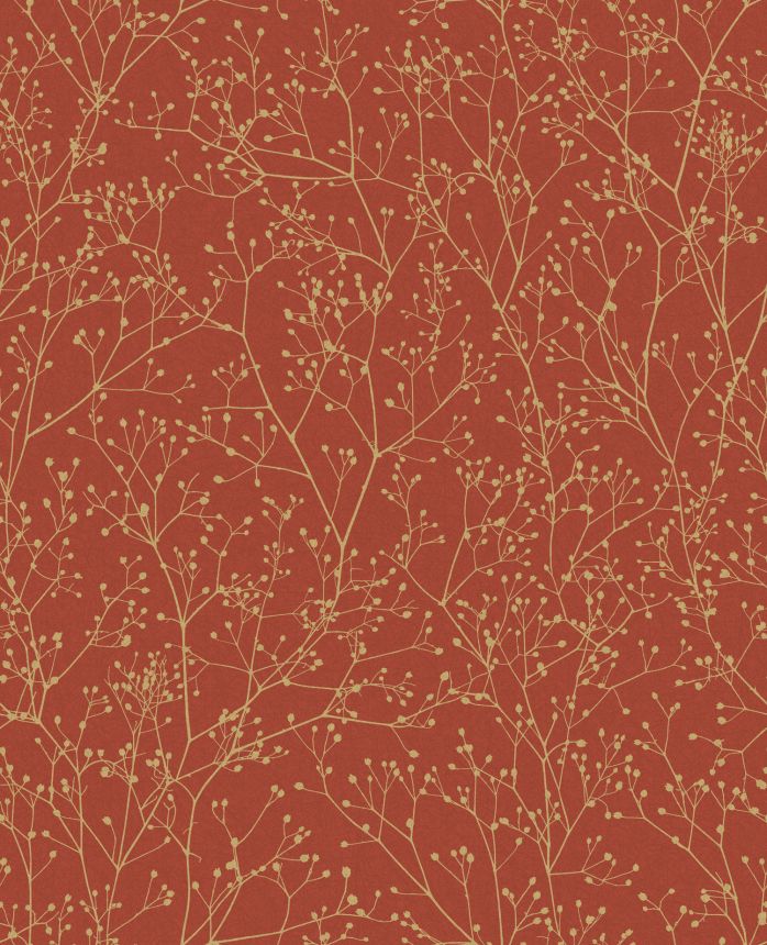 Red-gold wallpaper, flowers, 120401, Wiltshire Meadow, Clarissa Hulse