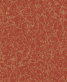 Red-gold wallpaper, flowers, 120401, Wiltshire Meadow, Clarissa Hulse