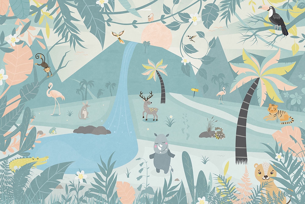 Mural wallpaper non-woven, digital print 30801, 418.5 x 280 cm, Smalltalk, BN International