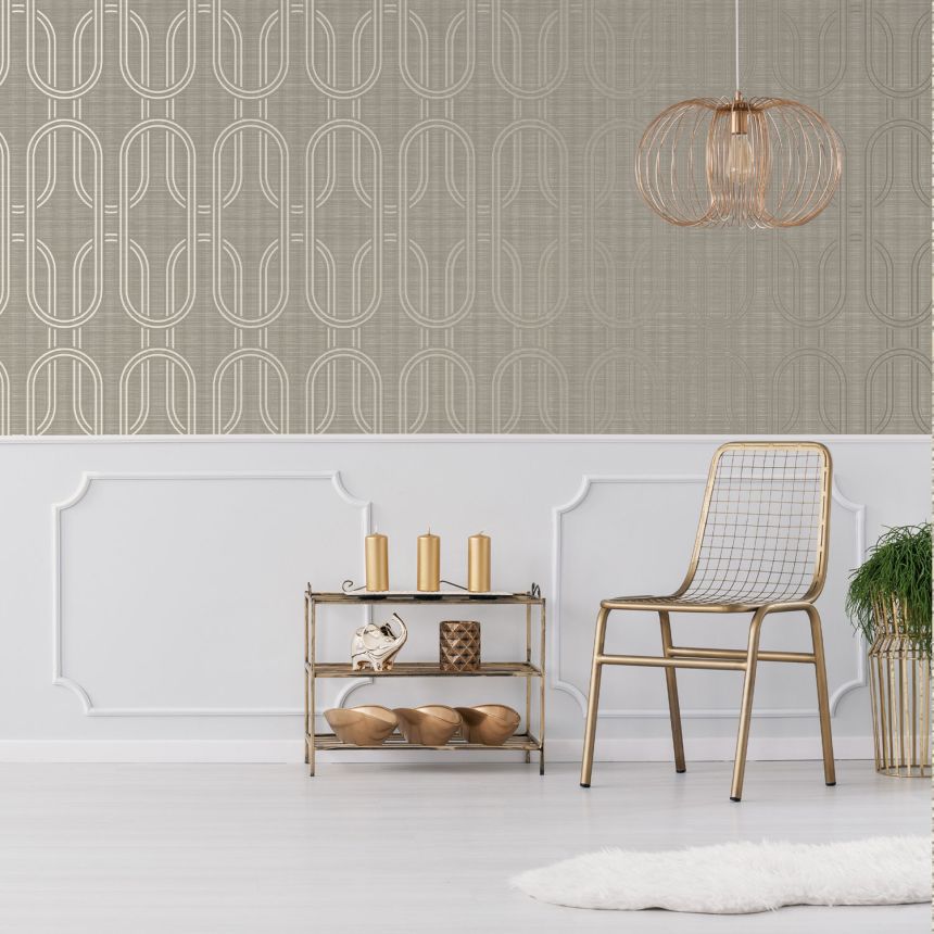 Luxury geometric pattern wallpaper, 120855, Indulgence, Graham Brown Boutique
