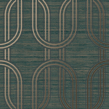 Luxury green geometric pattern wallpaper, 120859 Indulgence Graham Brown