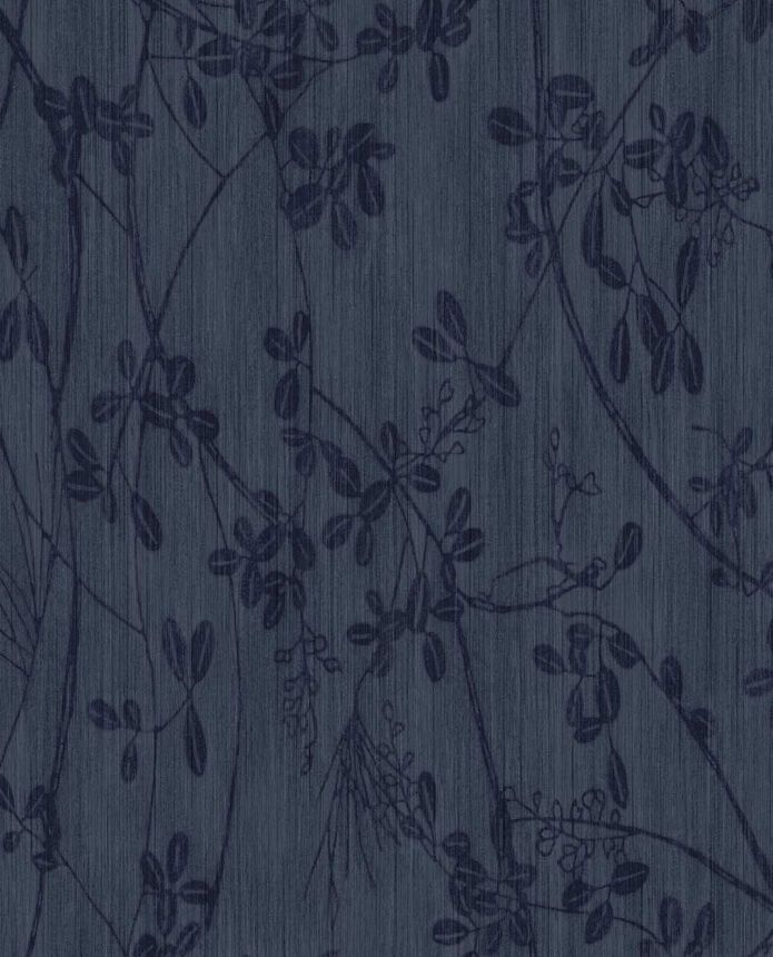 Blue wallpaper, twigs, leaves, 333404, Emerald, Eijffinger