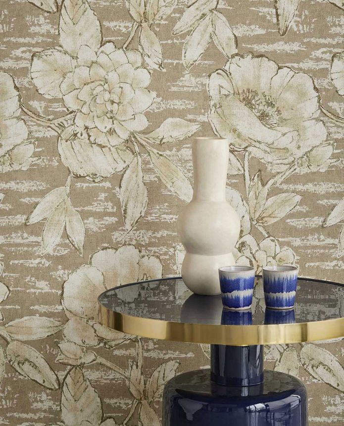 Luxury beige floral wallpaper, 333410, Emerald, Eijffinger
