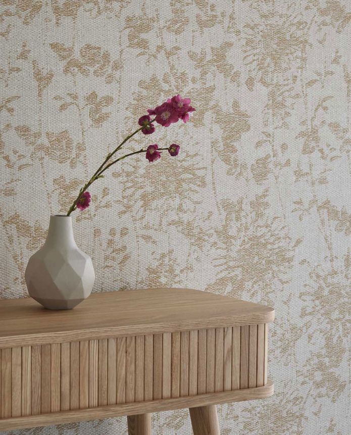 Luxury beige wallpaper with flowers, 333420, Emerald, Eijffinger