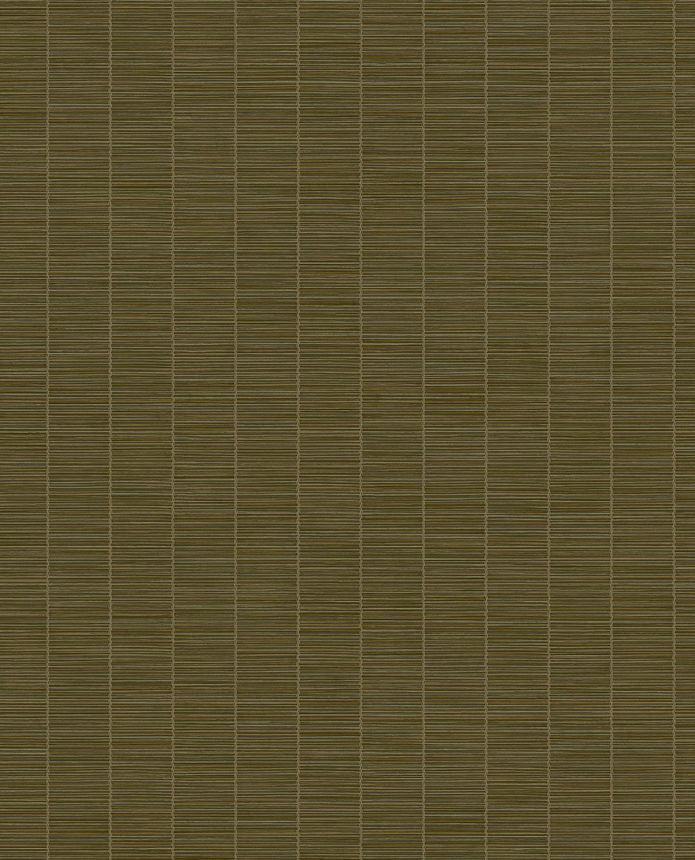 Brown-green wallpaper, bamboo imitation, 333432, Emerald, Eijffinger