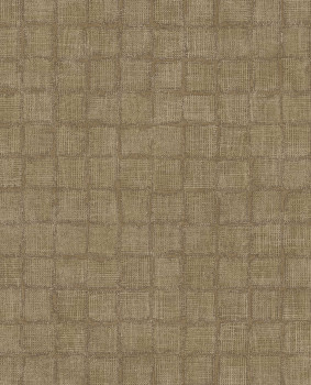 Brown wallpaper, fabric imitation, 333453, Emerald, Eijffinger