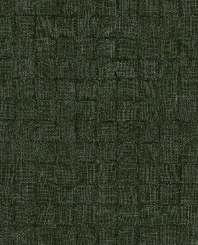 Green wallpaper, fabric imitation, 333455, Emerald, Eijffinger