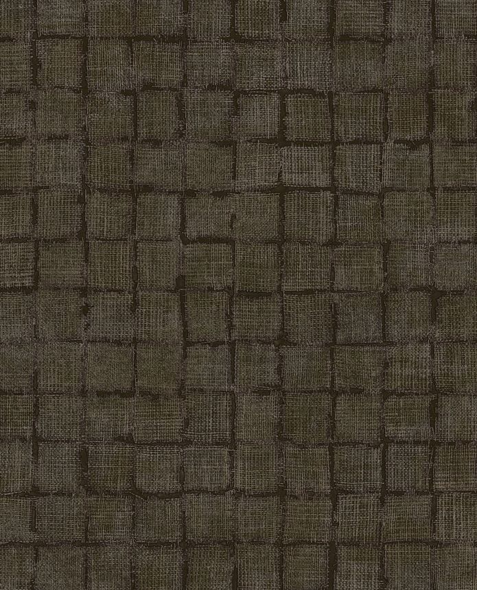 Brown wallpaper, fabric imitation, 333458, Emerald, Eijffinger