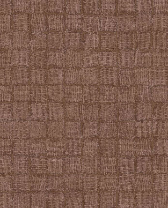 Brown wallpaper, fabric imitation, 333460, Emerald, Eijffinger