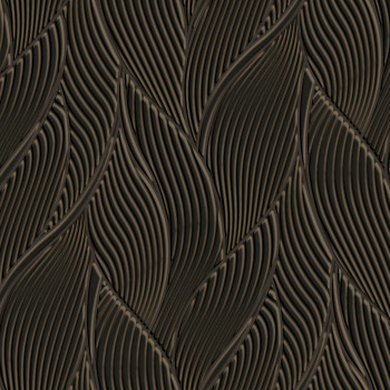 Luxury brown wallpaper, leaves, Z18909, Trussardi 7, Zambaiti Parati