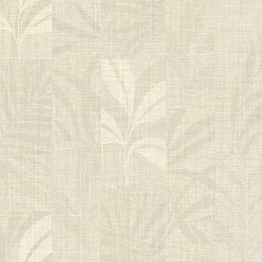 Luxury cream wallpaper with leaves, Z18917, Trussardi 7, Zambaiti Parati