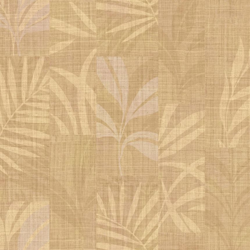 Luxury brown-beige wallpaper with leaves, Z18922, Trussardi 7, Zambaiti Parati