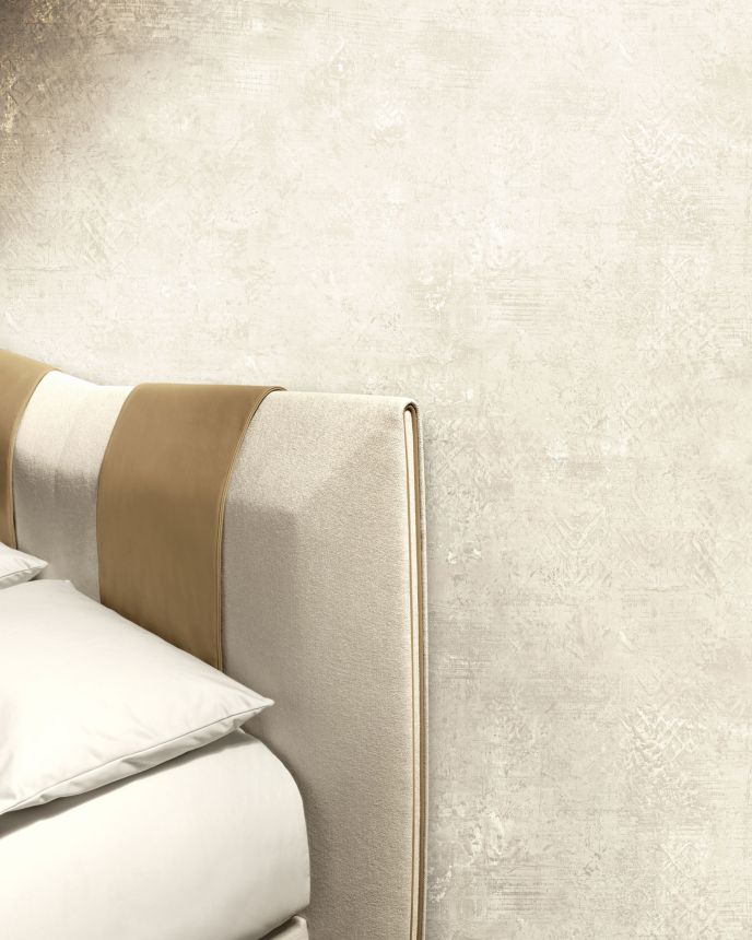 Luxury cream wallpaper, stucco plaster, Z18926, Trussardi 7, Zambaiti Parati