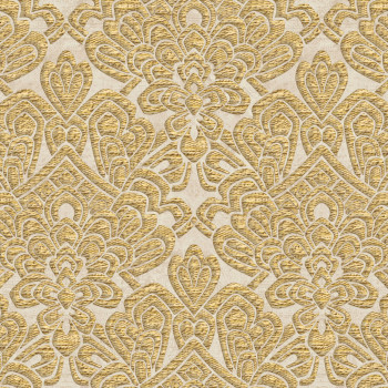 Luxurious gold-beige baroque wallpaper, Z18931, Trussardi 7, Zambaiti Parati
