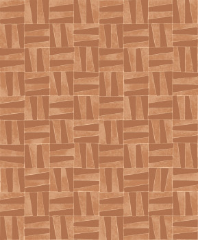 Terracotta geometric pattern wallpaper, YSA202, Mysa, Khroma by Masuree
