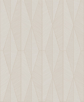 Beige geometric pattern wallpaper, YSA301, Mysa, Khroma by Masuree