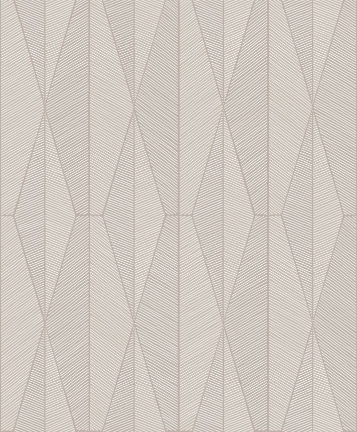 Gray-beige geometric pattern wallpaper, YSA302, Mysa, Khroma by Masuree