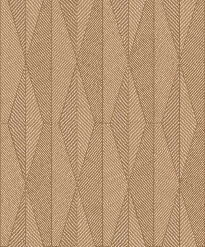 Brown geometric pattern wallpaper, YSA304, Mysa, Khroma by Masuree