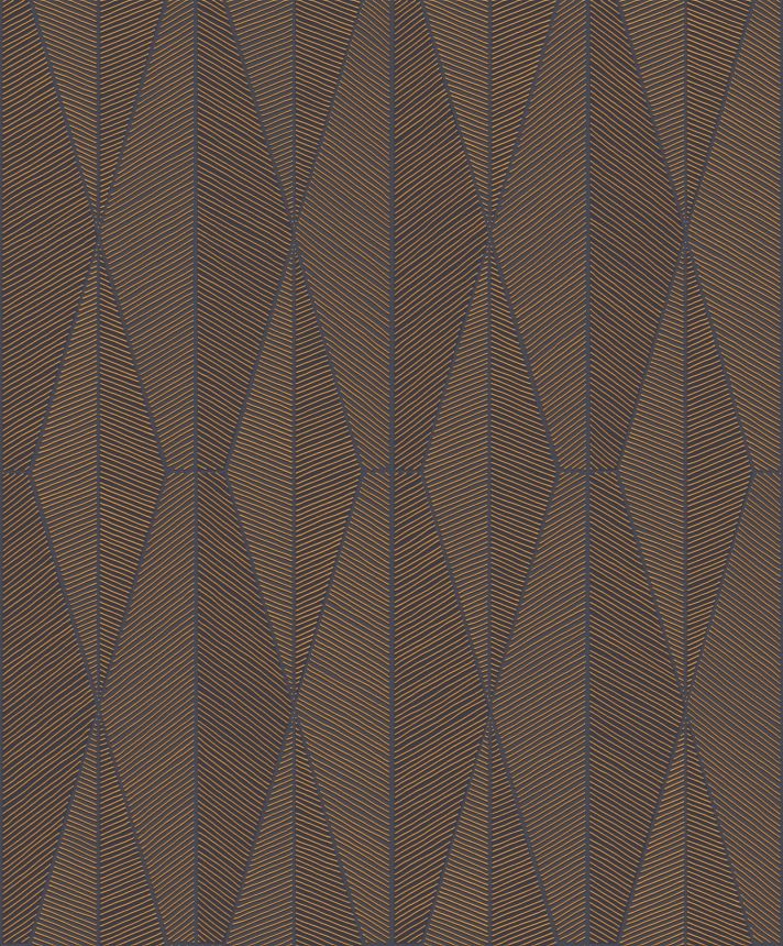 Black-bronze geometric pattern wallpaper, YSA306, Mysa, Khroma by Masuree